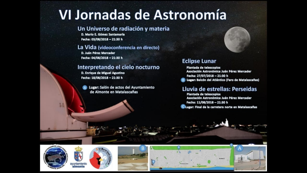 Cartel VI Jornadas Astronomicas