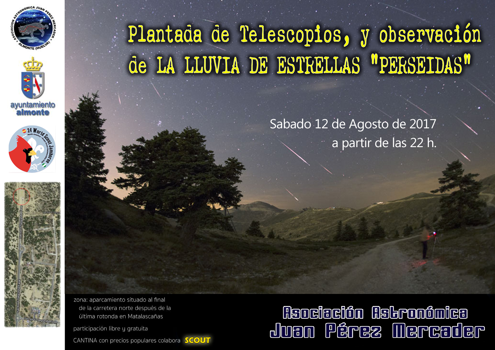 Cartel Plantada-Perseidas 2017